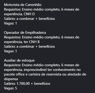 Veja vagas disponíveis por Reprodução