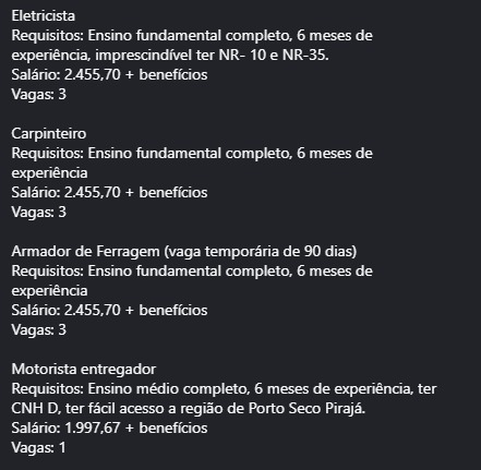 Veja vagas disponíveis por Reprodução