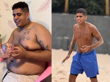 Imagem - ANTES x DEPOIS: Cantor choca ao mostrar corpo após perder 40 kg