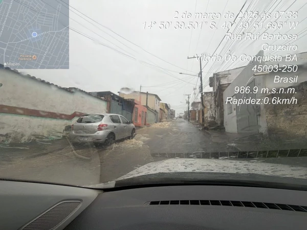 Chuvas em Vitória da Conquista por Divulgação/PMVC