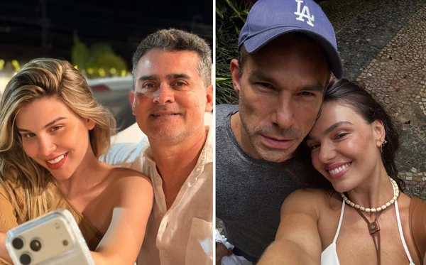 David Almeida ao lado da esposa, Izabelle Fontenelle; Marcus Buaiz e Isis Valverde