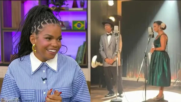 Djavan fez participação em Êta Mundo Melhor! por Reprodução/TV Globo