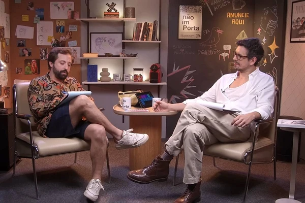 Gregorio Duvivier e João Vicente de Castro por Reprodução