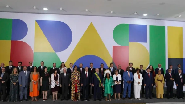 Lula e seus ministros por Tânia Rego/ Agência Brasil