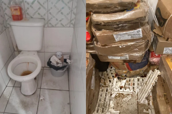 Mercado e padaria foram interditados por condições precárias de higiene