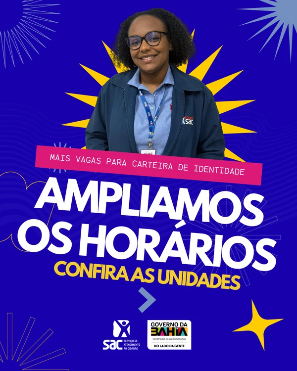 Novos horários do SAC por Reprodução