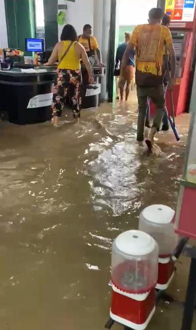 Chuva em Cachoeira por Reprodução/ Redes sociais