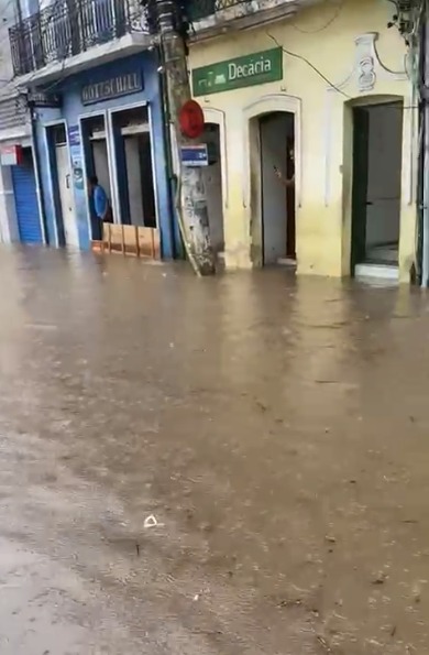 Chuva em Cachoeira por Reprodução/ Redes sociais