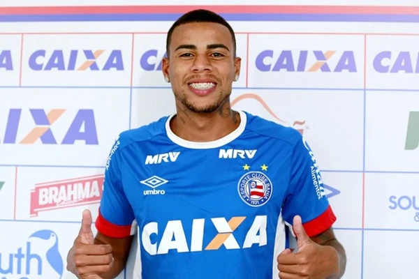 Gustagol pelo Bahia por Felipe Oliveira/ECB 