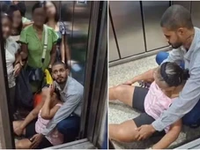 Imagem - Elevador despenca do 9° andar com porta aberta e deixa mulheres feridas