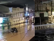 Imagem - Temporal: Rio do Ouro transborda e causa alagamentos no interior da Bahia