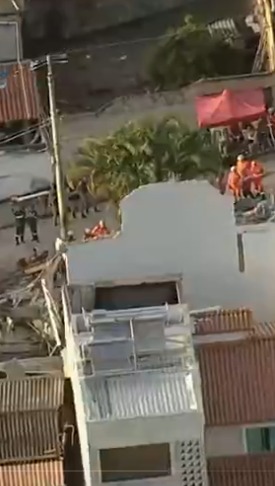 Asilo desaba em Belo Horizonte por Reprodução/TV Globo