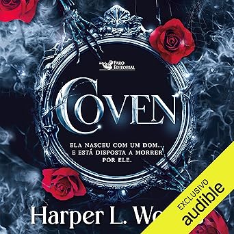 Audiolivro de Coven, de Harper L. Woods (Faro Editorial). Willow, uma bruxa criada para se tornar a arma do pai contra o Coven – o grupo de bruxos que destruiu sua família e tirou sua liberdade –, está determinada a fazer de tudo para proteger o irmão mais novo...Sua missão é seguir até o Vale do Cristal, onde está localizada a Universidade Bosque – lugar em que os melhores e mais brilhantes bruxos aprendem a praticar magia, livres do julgamento humano.Determinada e com os poderes em ascensão, Willow planeja vingança, mas alguém pretende atrapalhar seu caminho – o diretor Grayson Thorne, um homem lindo e irritante que a despreza tanto quanto ela o detesta. por Reprodução