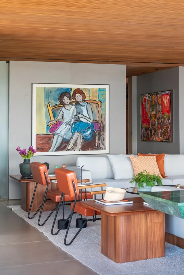 Cobertura de 300 m² de Thaynara OG em São Luís mistura artesanato maranhense, design contemporâneo e amplos espaços para receber amigos por Divulgação/Laura Sá