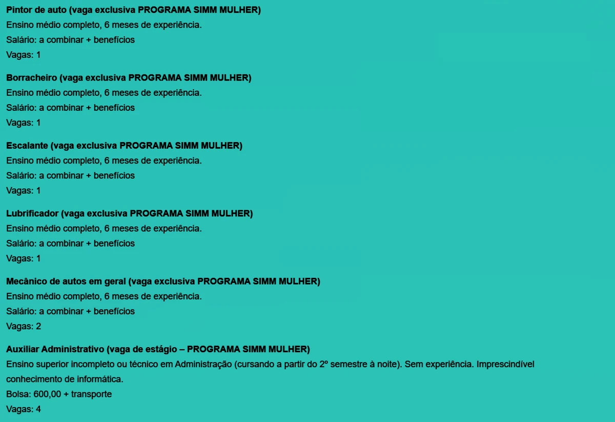 Confira todas as vagas desta sexta-feira (6) por Reprodução