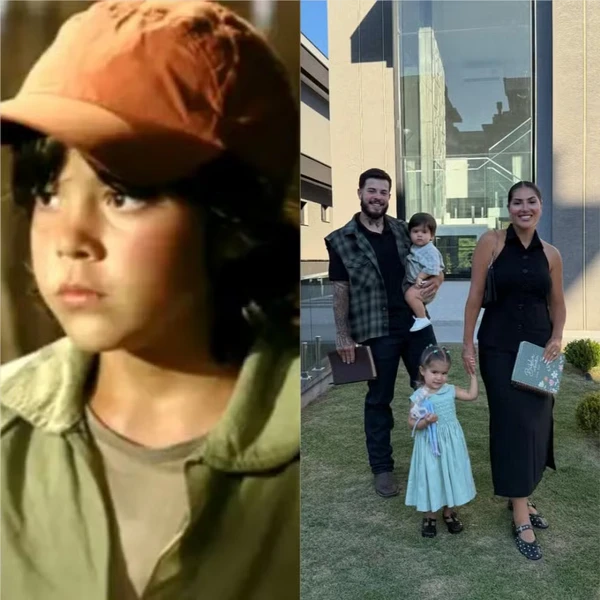 Jottapê em 'Avenida Brasil' e, ao lado, com a mulher e os filhos por Reprodução/TV Globo/Redes Sociais 