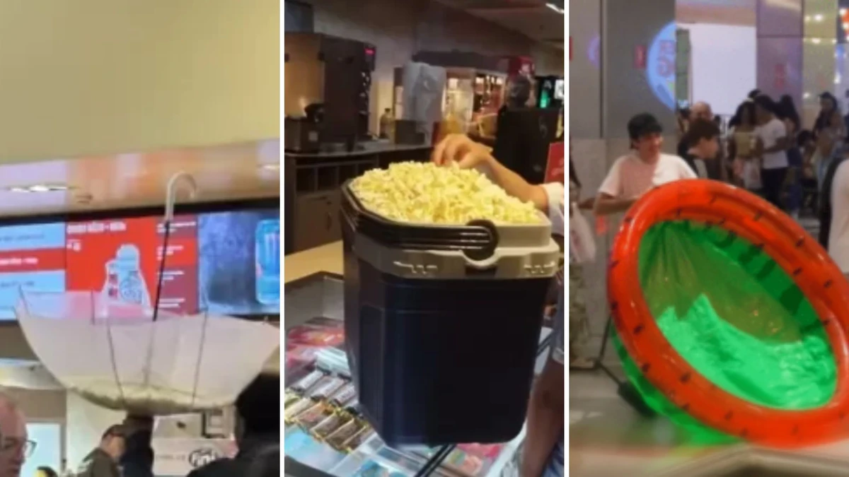 Promoção Traga seu Balde, da rede Cinemark