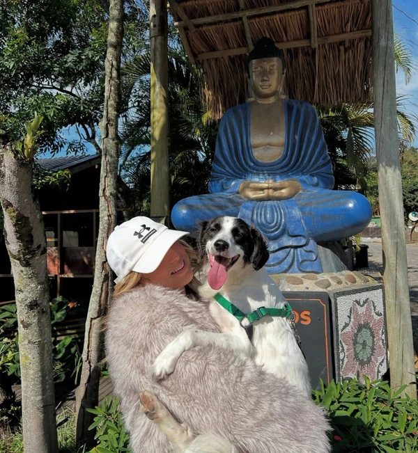 Samira Sagr com Lindolfo por Reprodução/ Instagram