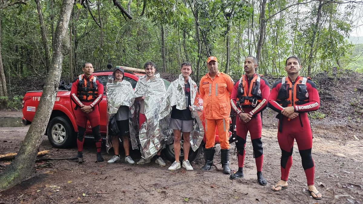 Turistas ingleses resgatados na Chapada Diamantina