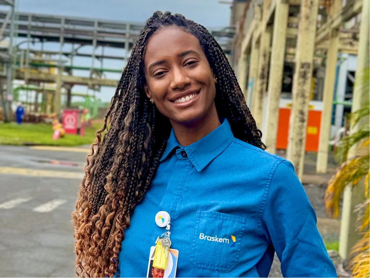 Milena Santana Santos foi contratada há sete meses como engenheira de inspeção da unidade PE1 da Braskem, em Camaçari por auto-upload