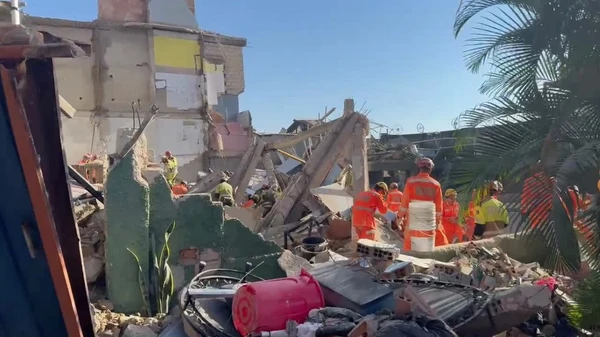 Desabamento aconteceu em casa de reopouso em Belo Horizonte por Reprodução