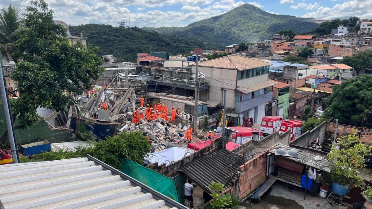 Desabamento aconteceu em casa de reopouso em Belo Horizonte por Reprodução