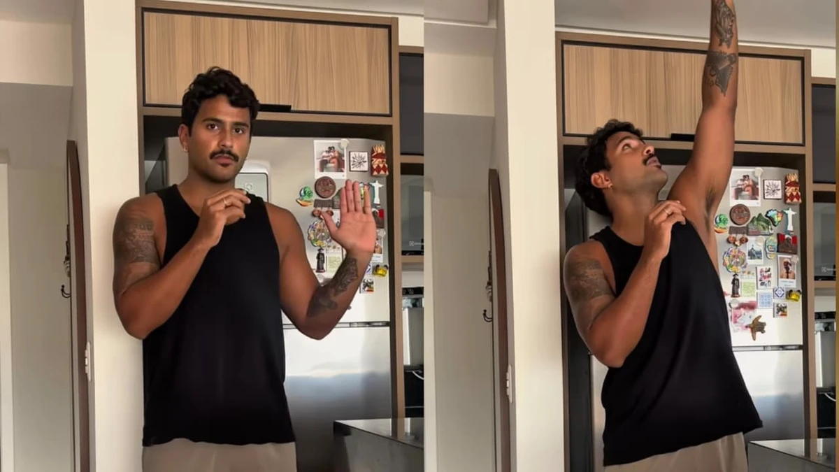 Ex-BBB Lucas Pizane revela altura real e se compara a Léo Santana