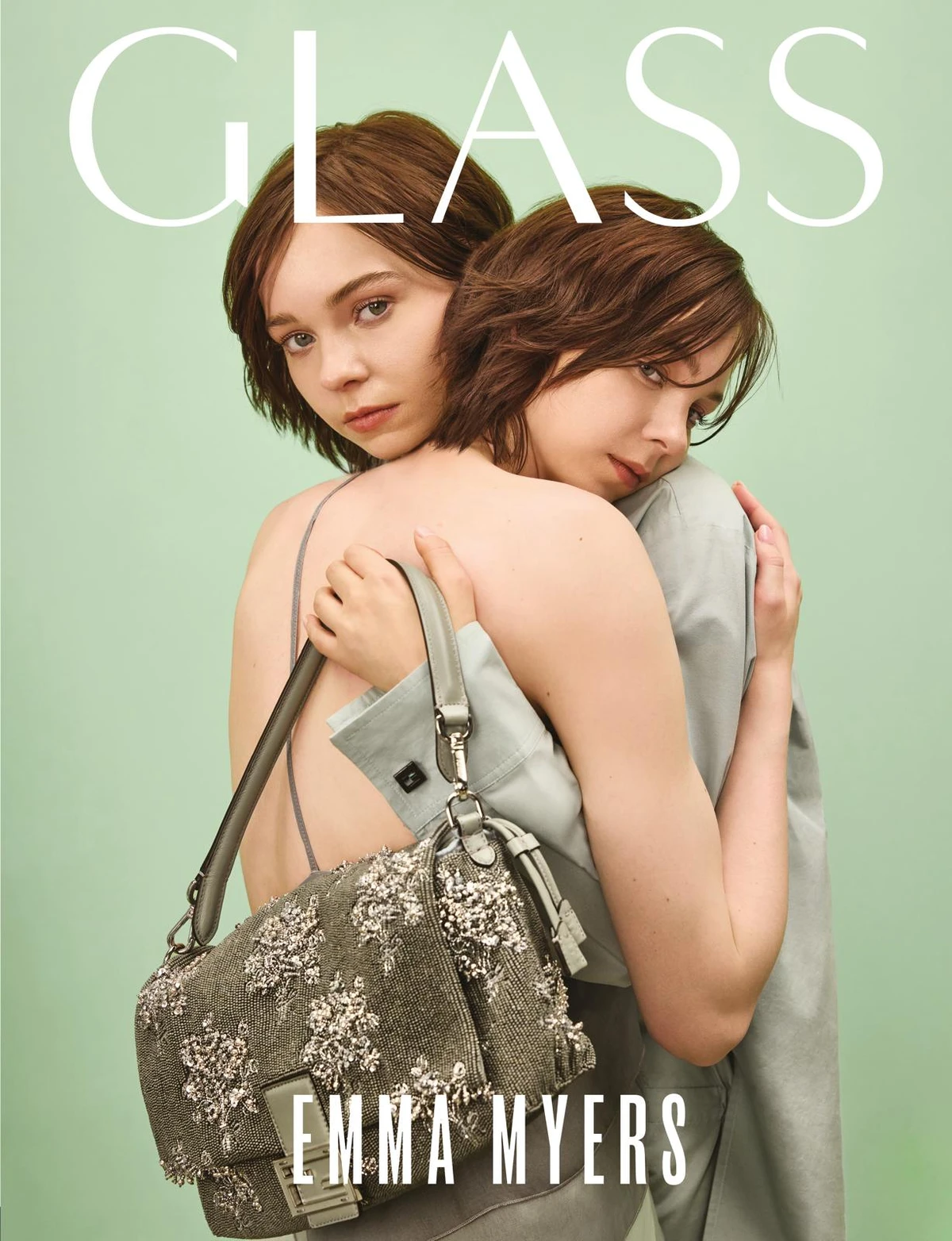Capa da Glass Magazine com Emma Myers por Reprodução