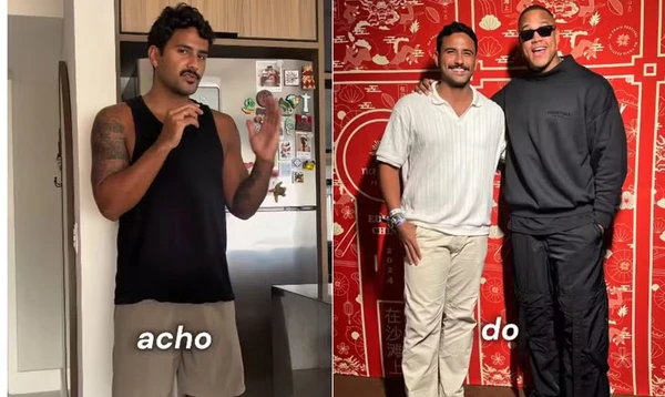 Lucas Pizane, do 'BBB 24', desabafa sobre fama de baixinho e prova altura com Léo Santana por Reprodução/Redes Sociais