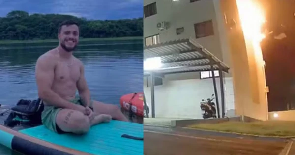 Personal trainer morre após ficar com 90% do corpo queimado em explosão de apartamento por Reprodução