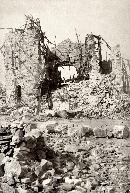 Ruínas de Canudos por Flávio de Barros / Acervo Museu da República