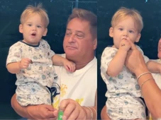 Imagem - Leonardo é acusado de dar bebida alcoólica ao neto de 1 ano e vídeo gera polêmica