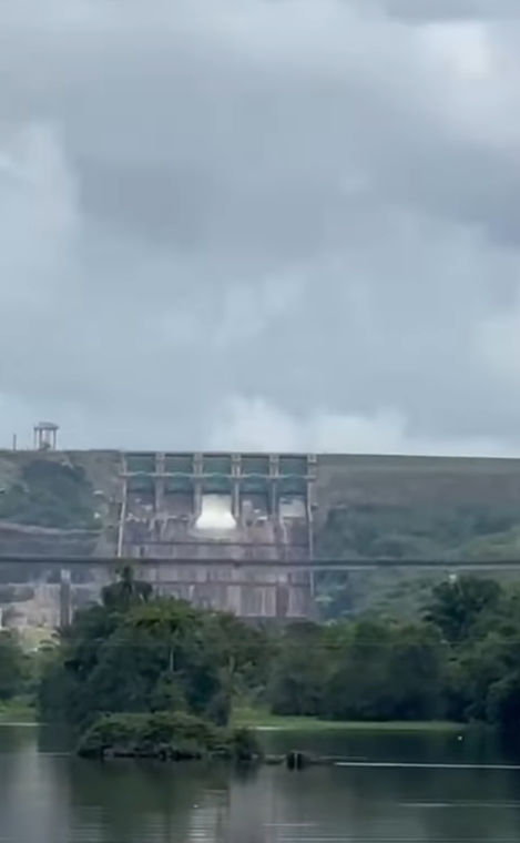 Comportas da Usina de Pedra do Cavalo são abertas após chuvas intensas no Recôncavo por Reprodução