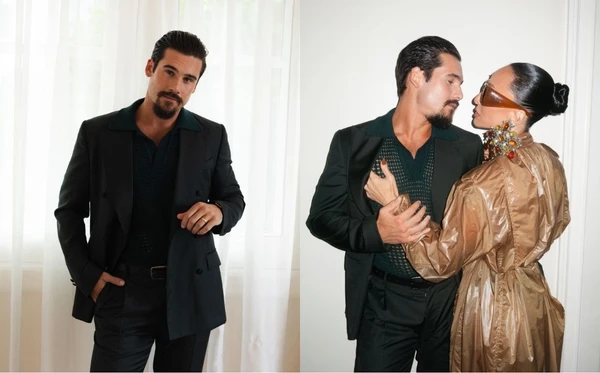 Nicolas Prattes celebra estreia como vilão em Nobreza do Amor ao lado de Sabrina Sato