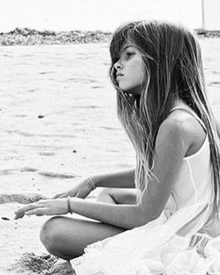 Thylane Blondeau quando era criança por Reprodução/Instagram