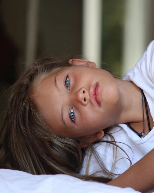 Thylane Blondeau quando era criança por Reprodução/Instagram