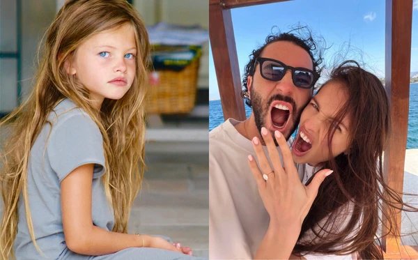 Thylane Blondeau quando era criança e agora, aos 24 anos