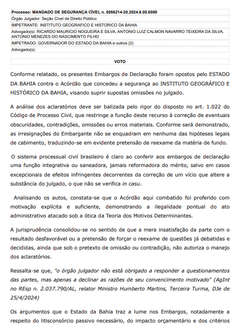 TJ rejeita recurso da PGE e volta a determinar repasse ao instituto por Reprodução