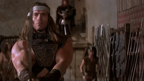 Arnold Schwarzenegger em Conan por Divulgação
