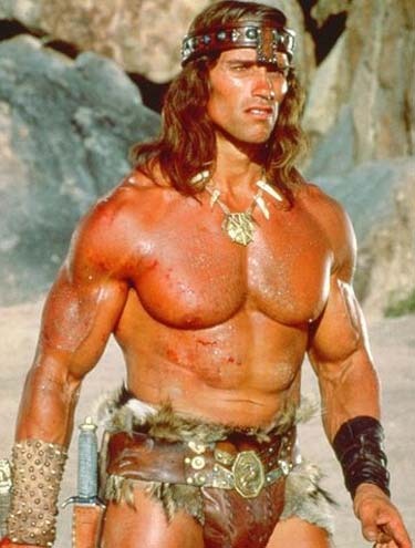 Arnold Schwarzenegger em Conan por Divulgação