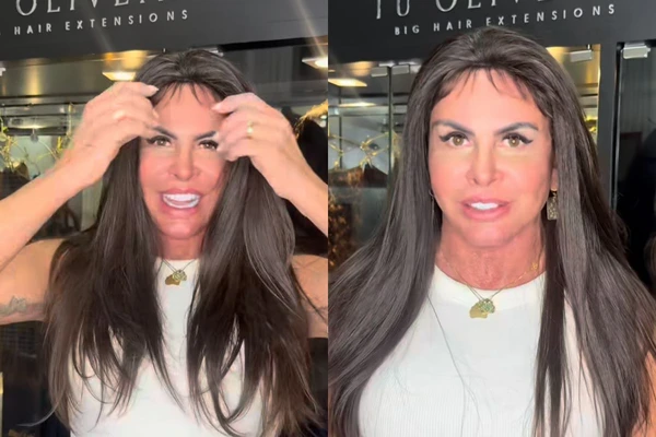 Gretchen exibe novo visual