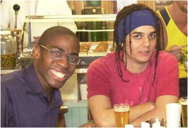 Lázaro Ramos e Wagner Moura são amigos de longa data por Reprodução/Globo