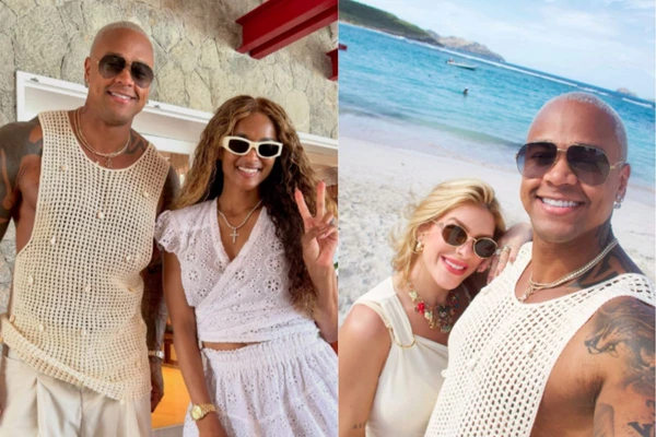 Leo Santana tietou cantora Cinara