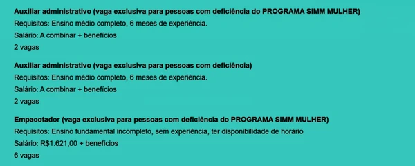 Veja vagas disponíveis por Reprodução