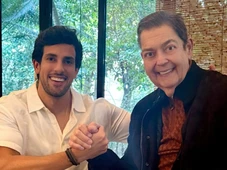Imagem - Faustão faz rara aparição ao lado do genro; confira