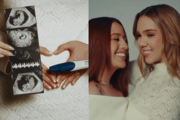 Mari Fernandez e Julia Ribeiro anunciam gravidez do primeiro filho do casal