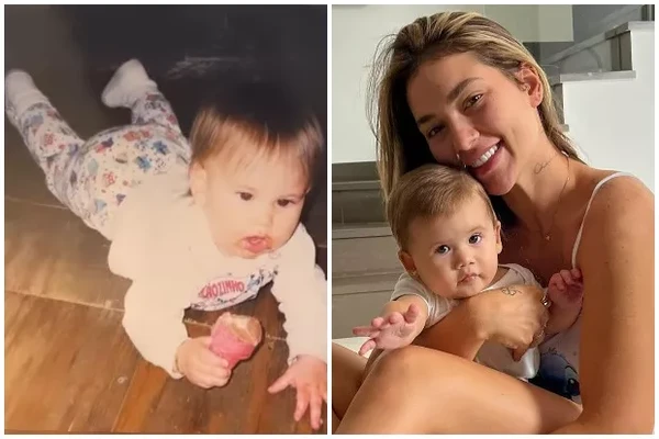 Virginia exibe fotos de quando era bebê e semelhança com Maria Alice por Reprodução/Redes Sociais