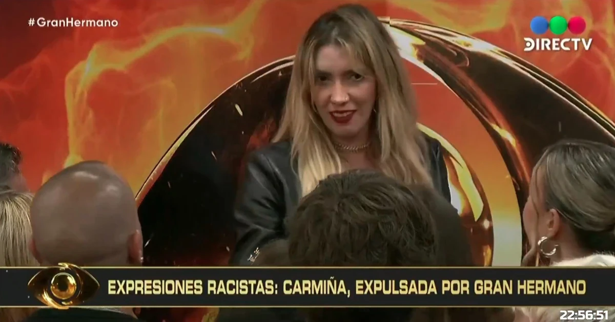 Carmiña Masi foi expulsa após falas racistas contra Jenny Mavinga por Reprodução