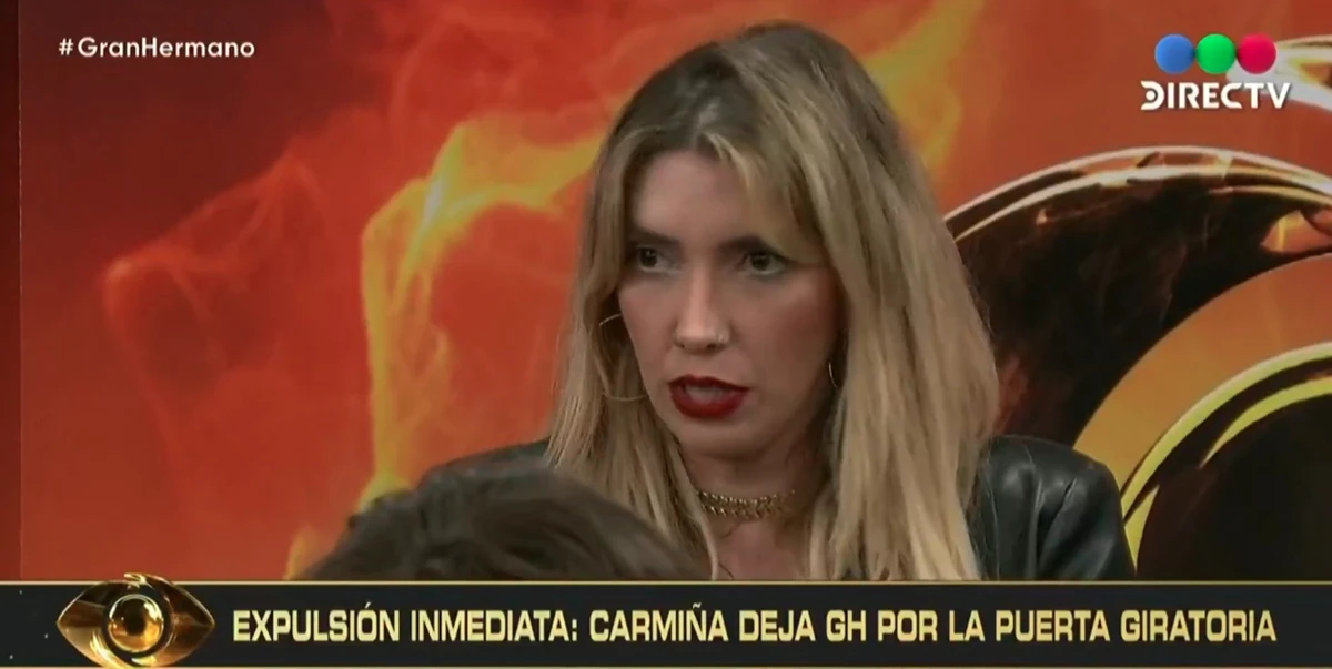 Carmiña Masi foi expulsa após falas racistas contra Jenny Mavinga por Reprodução