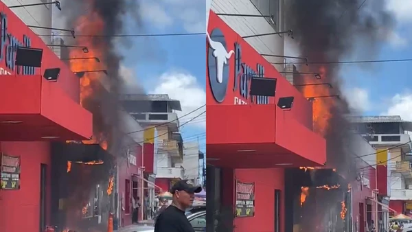 Loja de roupas é destruída na Cidade Baixa